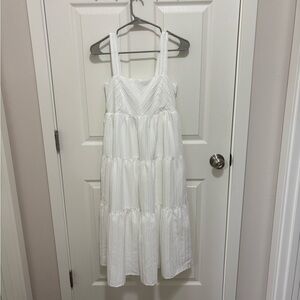 Gilli Ivory Textured Midi Dress